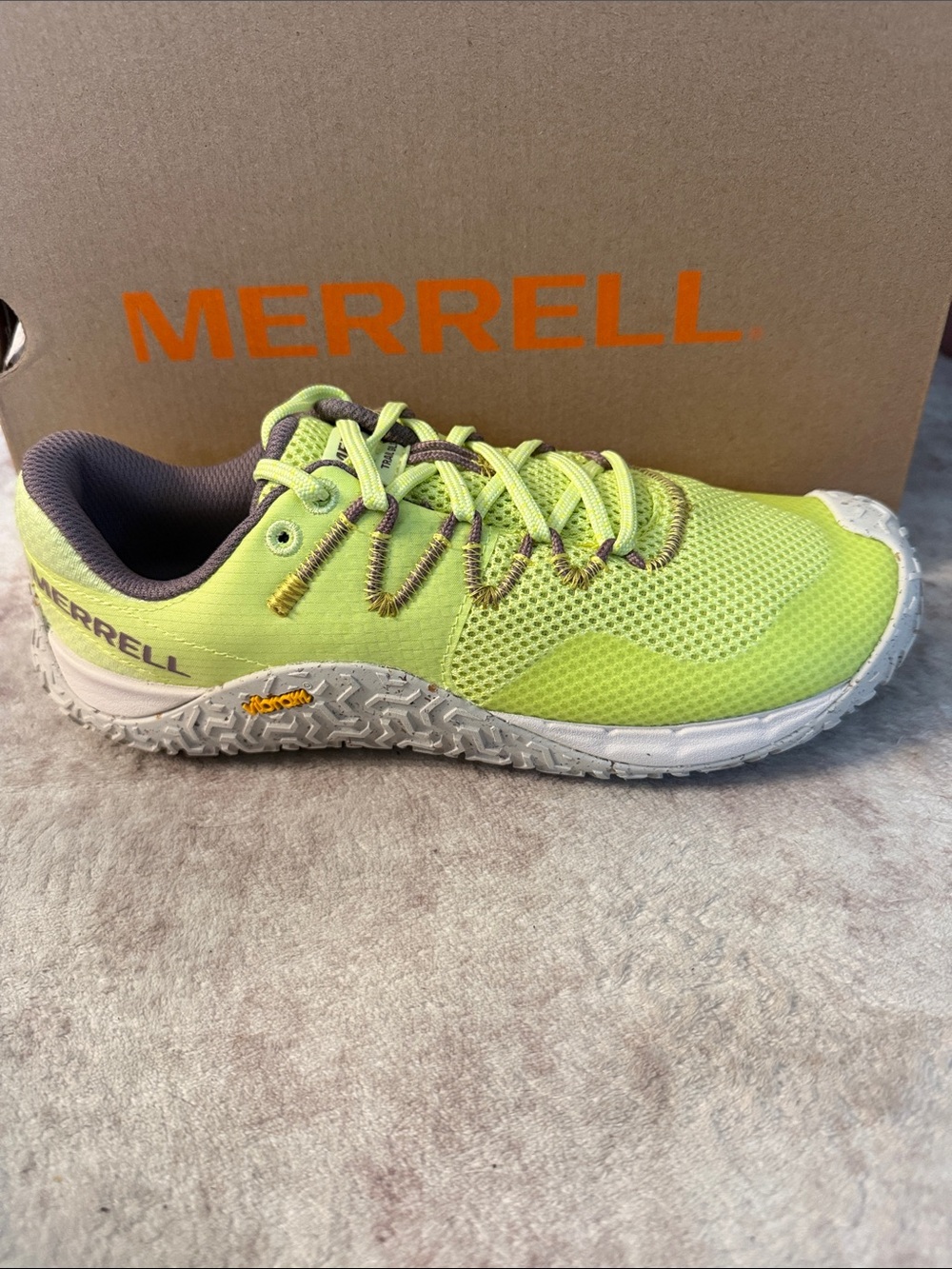 Merrell Women's Neon Lime Green Trail Running Shoe